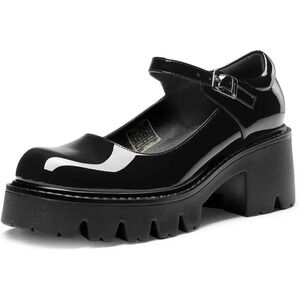 🆕Women's Mary Janes Shoes  for Women, Platform Dress Low Heel Chunky Pumps